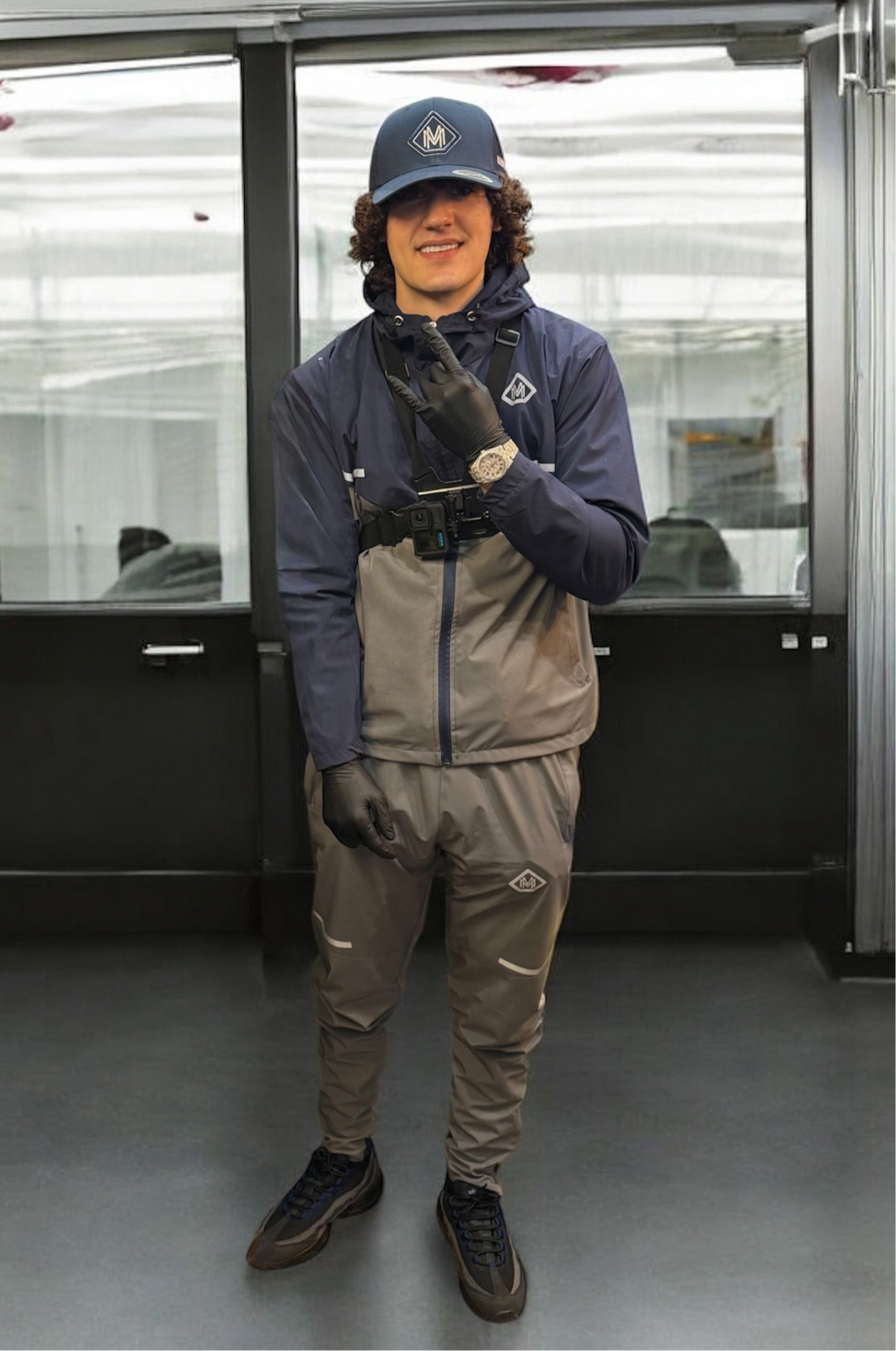 MULTRAK NavyBlue&Gray Logo Tracksuit