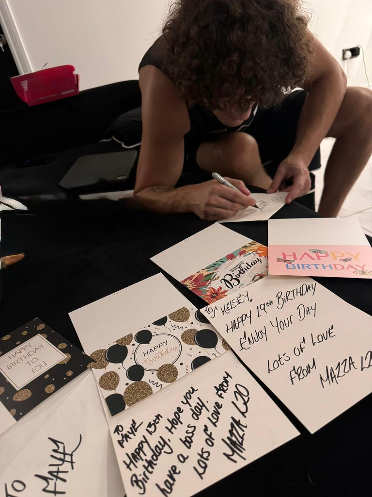 Signed Birthday Cards