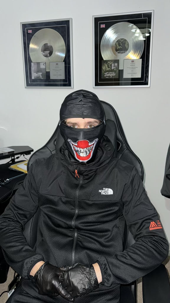 Black Mazza clown Ski masks
