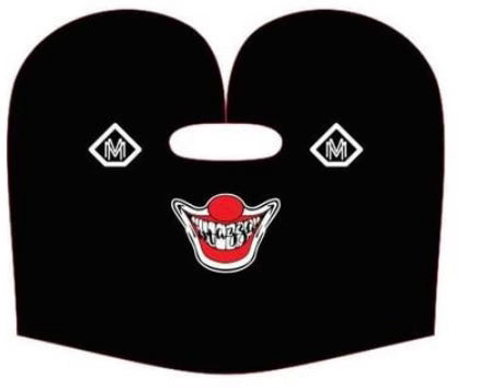 Black Mazza clown Ski masks