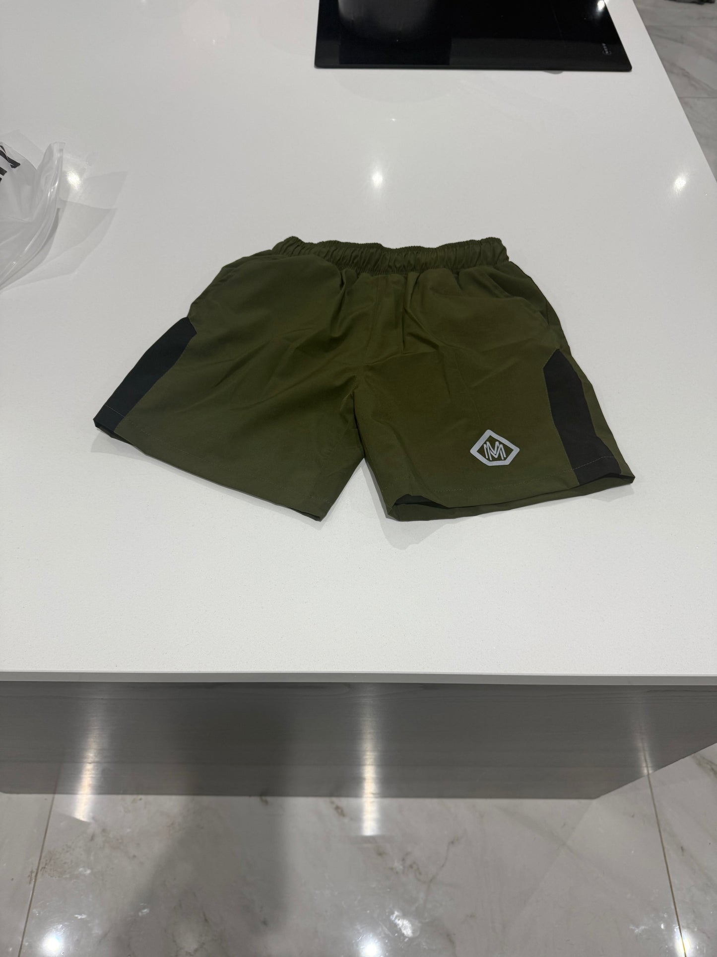 Green & Black  reflective shorts